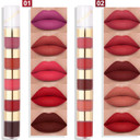 Evpct 6Pcs Wine Bottle Lip Tint Stain 6 Colors Waterproof Red Matte All Day Liquid Lipstick Lip Gloss Sets For Women Magic Lipstick 24 Hours Original Labiales Magicos 24 Horas Originales Peel Off 03