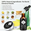 Mens Gifts - Beard Kit With Oil, Balm, Brush, Comb, Scissors, E-Book, Outfits Men'S Grooming Routine, Anniversary & Birthday Gifts For Men, Him, Husband, Boyfriend, Son, Male Friend, Brother, Dad