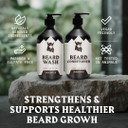 Striking Viking Beard Shampoo With Tea Tree, Biotin & Jojoba Oil - 17 Oz Deep Cleansing, Paraben & Sulfate Free For All Beard Types