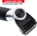 Barbasol Rechargeable Electric Wet And Dry Single Blade Shaver With Stainless Steel Blades And Adjustable Beard Trimmer Attachment