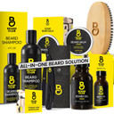 The Beard Club Brush, Comb, Pick And Scissors Grooming Kit For Men'S Beards And Mustaches - Gift Set