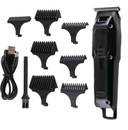 Barbasol T-Blade Trimmer, Rechargeable Hair And Beard Trimmer For Men, Dual Speed Hair Trimmer With 6 Clipper Guide Combs, Led Display, Clipper Oil, Brush, & Travel Bag