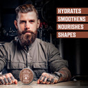 Viking Revolution Sandalwood Beard Balm - Beard Butter With Argan Oil, Beard Softener For Men With Jojoba Oil - Beard Moisturizer For Men With Beeswax - Beard Wax For Men (2Oz, 1 Pack)