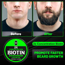 Beard Balm, Maximum Concentration Biotin, With Castor Oil And Argan & Jojoba Oils, Promotes Beard Growth, Styles, Strengthens & Softens Beards & Mustaches, 2 Ounce,Sandalwood