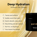 Golden Grooming Beard Balm | Unique Masculine Scent | Shea Butter For Beard Growth | Tames, Moisturizes & Styles  Toasted Vanilla, 4Oz