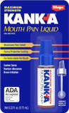 Kank-A Mouth Pain Liquid, Maximum Strength, 0.33 Fl Oz, Canker Sore Medicine, Includes Applicator, Forms Protective Coating For Mouth Sores, Maximum Pain Relief, 1 Pack