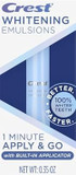 Crest Whitening Emulsions On-The-Go Leave-On Teeth Whitening Gel Pen, 0.35 Oz (10 G)