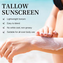 Beef Tallow Sunscreen: Tallow With Zinc Oxide & Beeswax - Natural Moisturizing Protection For Dry Sensitive Skin & All Ages, Non-Greasy Formula 60G