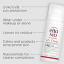 Eltamd Uv Clear Face Sunscreen Spf 46, Oil-Free Sunscreen With Zinc Oxide, Dermatologist Recommended