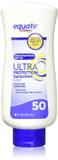 Equate Ultra Protection Sunscreen Spf 50 16Oz Compare To Coppertone Spf 50 Lotion