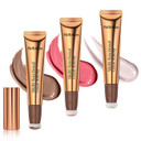 Paminify Contour Beauty Wand,Liquid Highlighter Makeup Stick Trio,Face Blush Wand With Cushion Applicator,Nourishing Bronzer Stick Highlight Illuminator,Cruelty-Free,Medium+Pink Blush+Pearl Whitecontour Wand+Blush Wand+Highlighter Wand