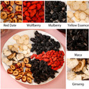 Ginseng Five Treasures Tea - Kidney Tea Wubao Tea Ginseng Red Date Natural Chinese Herbal Tea For Men Women 8.81Oz (250G/10G X25Pc) (2 Bag(50Pc))