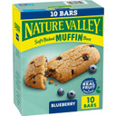 Nature Valley Soft-Baked Muffin Snack Bars, Blueberry, 10 Count, 12.4 Oz
