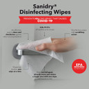 Rosmar, Sanidry, Multi-Surface Cleaning Wipes, Unscented, Non Abrasive, 300 Count, White
