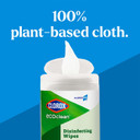 Cloroxpro Clorox Ecoclean Disinfecting Wipes, Multipurpose 100% Plant Based Cleaning Cloths, Antibacterial Disinfectant, Safe For Multi Surface Use, 75 Count