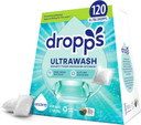 Dropps Ultrawash Dishwasher Pods, Fresh Rain (64 Count) - Biobased Power Deep Clean Dishwasher Detergent Tablets For Sparkling Shiny Dishes - No Rinse Aid Or Pre-Wash Needed - Dishwashing Pods