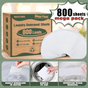 800 Loads Mega Pack Laundry Detergent Sheets, Eco-Friendly Laundry Sheets, Powerful Cleaning, Suitable For Homes, Dorms, And Apartments - [Fresh Scent]