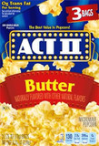 Act Ii Popcorn With Butter, 2.75 Oz, 3 Ct