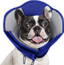 Aofitee Dog Cone- Adjustable Medium Cone For Dogs After Surgery, Breathable Soft Cone Dog Collar To Prevent Licking Wounds, Pet Elizabethan Collar For Medium Dogs, Black M