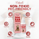 Dog Ear Cleaner  All Natural Ear Drops For Dogs Ear Infection  Eliminates Yeast Odor, Loosens Wax, Prevents Infections, Relieves Itching  Safe, Gentle, Effective Itchy Ear Relief, Made In Usa