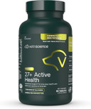 Vetriscience 27+ Active Health Chewable Tablets, Canine Plus Daily Multivitamin For Puppies And Adult Dogs, Balanced Vitamins, Minerals And Antioxidants, Health And Wellness Support, Duck, 90 Count