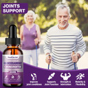 2 Pack Glucosamine Chondroitin Msm Liquid Drops, Extra Strength Joint Support Supplement For Adults Men & Women, Quercetin Boswelia, Bromelain, Antioxidant Immune Support (4 Fl Oz)