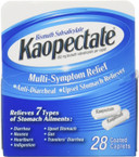 Kaopectate Multi-Symptom Relief Anti-Diarrheal Upset Stomach Reliever Caplets, 28 Count