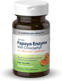 American Health Papaya Enzyme With Chlorophyll - 100 Chewable Tablets - Promotes Nutrient Absorption - Non-Gmo, Vegan, Gluten Free - 33 Servings
