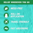 Blue Goo Pain Relieving Menthol Roll On - For Back, Neck, Muscle & Joint Pain, Sprains, Strains - Fast-Acting, Soothing, Cooling Pain Relief Liquid, W/4% Menthol - 2.5 Oz (1 Pack)