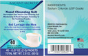 Ancient Secrets Nasal Cleansing Salt, Non-Iodized  Usp-Grade Sodium Chloride, 40 Pre-Measured Packets For Any Neti Pot, Sinus Irrigation System + Bonus Pack Ancient Secrets Nasal Cleansing Salt, Non-Iodized  Usp-Grade Sodium Chloride, 40 Pre-Measured Packets For Any Neti Pot, Sinus Irrigation System + Bonus Pack