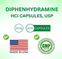 Sda Laboratories Diphenhydramine Hci Antihistamine 25 Mg Capsules For Multi-Symptom Allergy Relief, Sleep Support And Cold Symptoms, 100 Count (1 Bottle)