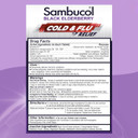 Sambucol Cold And Flu Relief Tablets - Homeopathic Cold Medicine, Cold Remedy For Adults, Black Elderberry For Colds, Zinc Cold Remedy - 30 Count