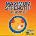 Delsym No Mess Vapor Roll-On Cough Suppressant & Topical Analgesic 1.76 Oz With Camphor, Eucalyptus Oil, Menthol, Adults & Kids, Maximum Strength