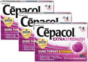 Cepacol Extra Strength Sore Throat & Cough Drop Lozenges, Mixed Berry 48Ct (3X16Ct)