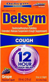 Delsym Adult 12 Hour Grape Cough Syrup, 3 Oz