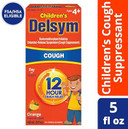 Delsym Cough Suppressant Alcohol Free Orange Flavored Liquid- 2 Pack, 5 Ounces Bottle