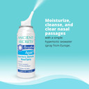 Ancient Secrets Saline Nasal Spray - Breath Again Hypertonic Seawater Nasal Spray, Allergy & Sinus Relief, Nasal Congestion Moisturizer, 3.38 Fl Oz