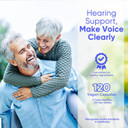 Tinnitus Relief For Ringing Ears, 120 Capsules Supplement - Promotes Ear Comfort & Healthy Hearing, Helps Reduce Ear Ringing, 60-Day Supply For Adults