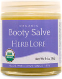 Herb Lore Organic Booty Salve  Natural Soothing Ointment  Herbal Comfort Cream For Sensitive, Delicate Areas And Itching (3.4 Oz)
