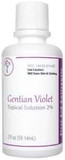 Gentian Violet Topical Solution First Aid Antiseptic 2% 2-Oz Made In Usa By Podiatree Company 10% Alcohol Humco