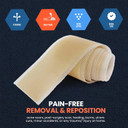 Med Pride Medical-Grade Silicone Wound And Scar Tape Roll 1.5 In X 1.6 Yards, Pain-Free Removal, Easy-Tear, Waterproof, Latex-Free