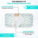 Medvancetm Silicone - Bordered Silicone Adhesive Foam Dressing Size 2"X2" (1"X1" Pad), Box Of 5 Dressings