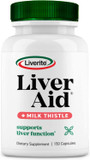 Liverite Liver Aid With Milk Thistle 150 Capsules, Liver Support, Liver Cleanse, Liver Care, Improves Energy