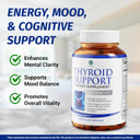 1 Body Thyroid Support Supplement With Iodine, B12, Zinc, Selenium, Ashwagandha, Non-Gmo, Vegetarian, 30 Day Supply