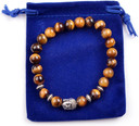 Buddha 8Mm Beaded Bracelet For Women Men Gemstone Chakra Bracelet Jewelry