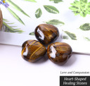 Natural Irregular Banded Agate Pocket Palm Worry Stones,Polished Gemstone For Anxiety Stress Relief Therapy