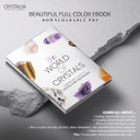 Crystalya Travel Chakra Crystals And Healing Stones In Wooden Gift Box + 50Pg Ebook  7 Chakra Tumbled Gemstones, Amethyst Crystal, Rose Quartz, Quartz Crystal Point, Stone Guide, Made In U.S.A