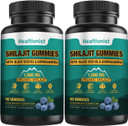 1 Packs 1000 Mg Shilajit Supplement Gummies With 85+ Trace Minerals, Fulvic Acid, Pure Organic Shilajit Himalayan Gummy For Men & Women, Energy, Brain, Immunity Suport - 60 Counts