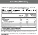 Elderberry Gummi (Dietary Supplements), Natural Rasberry, 60 Count,Redish