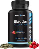 Bladder Control Supplement - Overactive Bladder Control Pills - Potent Blend Of Pumpkin Seed Oil, Cranberry Extract & Vitamin D3 - Urinary Tract Infection Treatment For Women & Men - Uti Relief - 60Ct